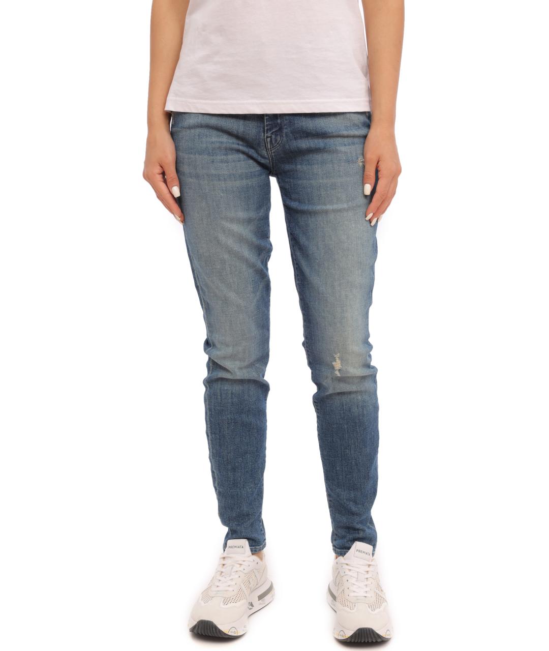 MOTHER Синие прямые джинсы, фото 1