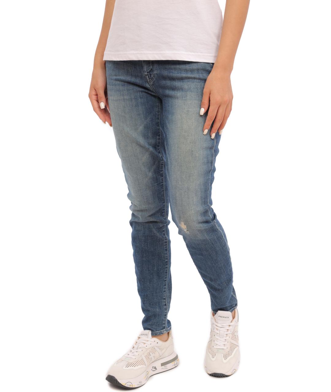 MOTHER Синие прямые джинсы, фото 2