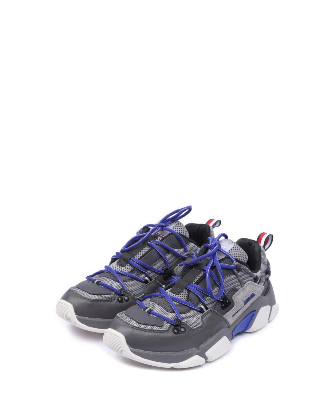 TOMMY HILFIGER Серые текстильные низкие кроссовки / кеды, фото 2