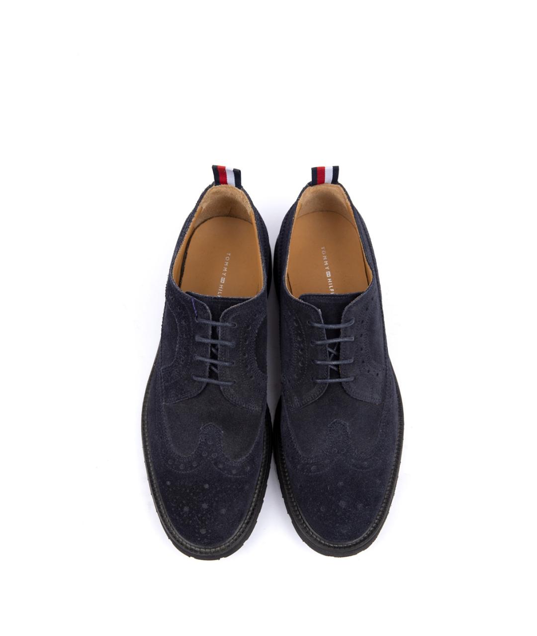 TOMMY HILFIGER Синие замшевые туфли, фото 4