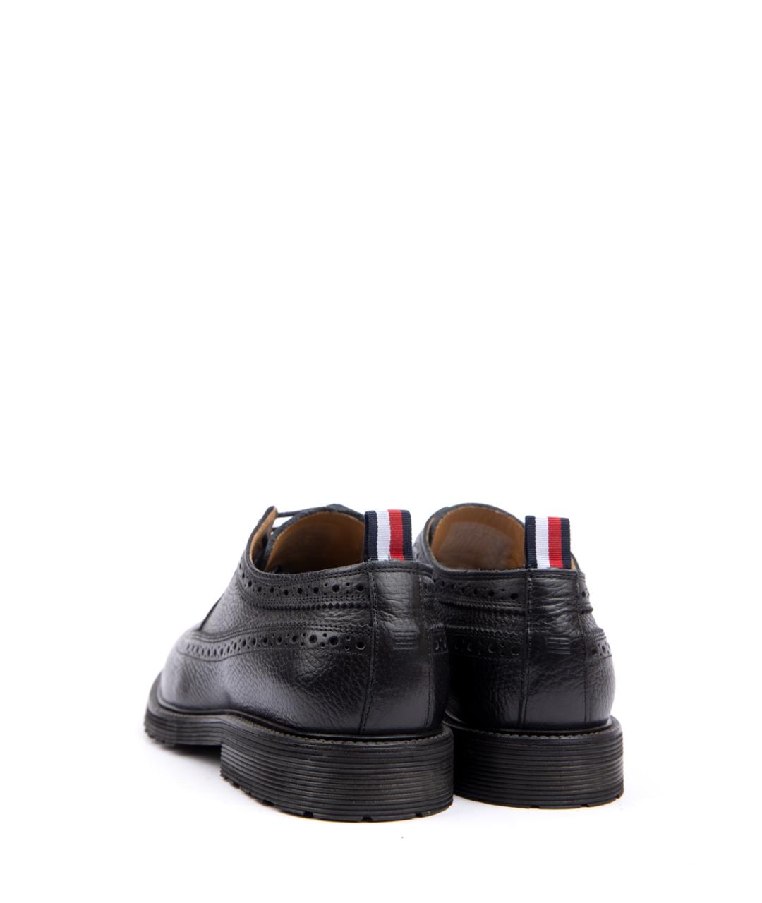 TOMMY HILFIGER Черные кожаные туфли, фото 3