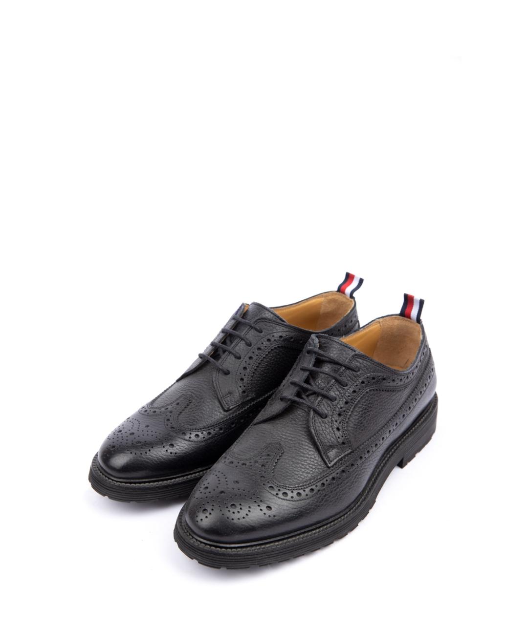 TOMMY HILFIGER Черные кожаные туфли, фото 2