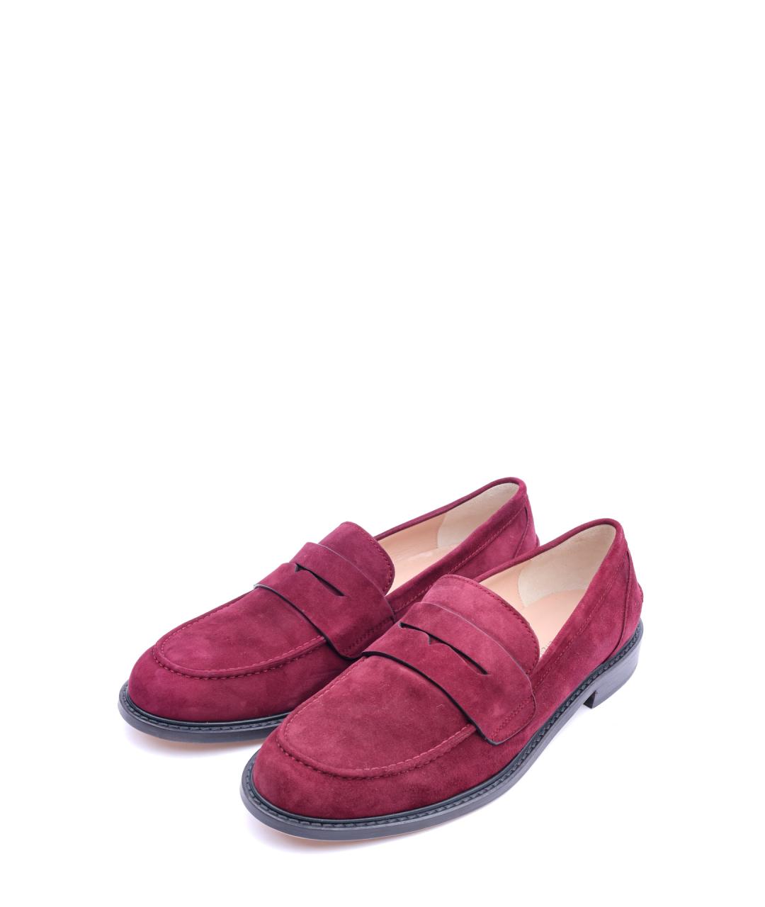 STUART WEITZMAN Фиолетовые замшевые лоферы, фото 2