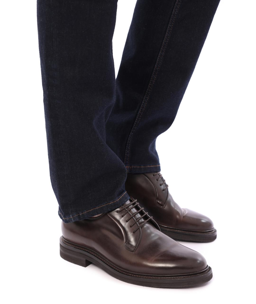 BRUNELLO CUCINELLI Коричневые кожаные туфли, фото 5