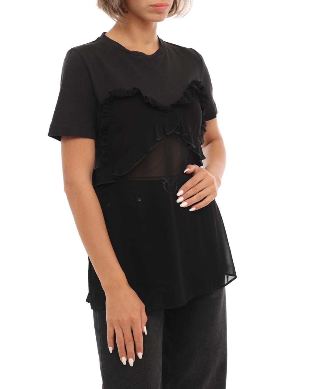 PINKO Черная футболка, фото 5