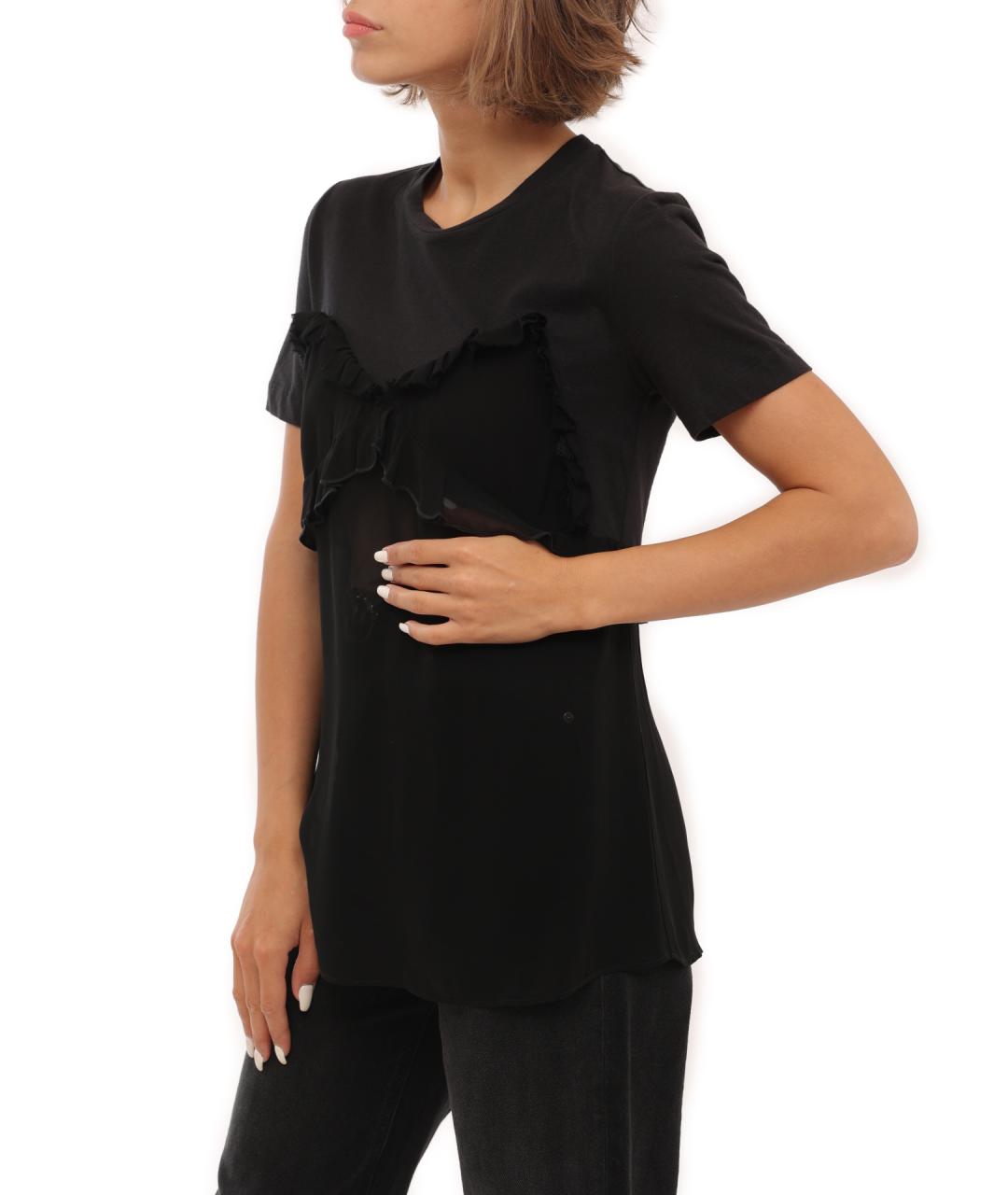 PINKO Черная футболка, фото 3