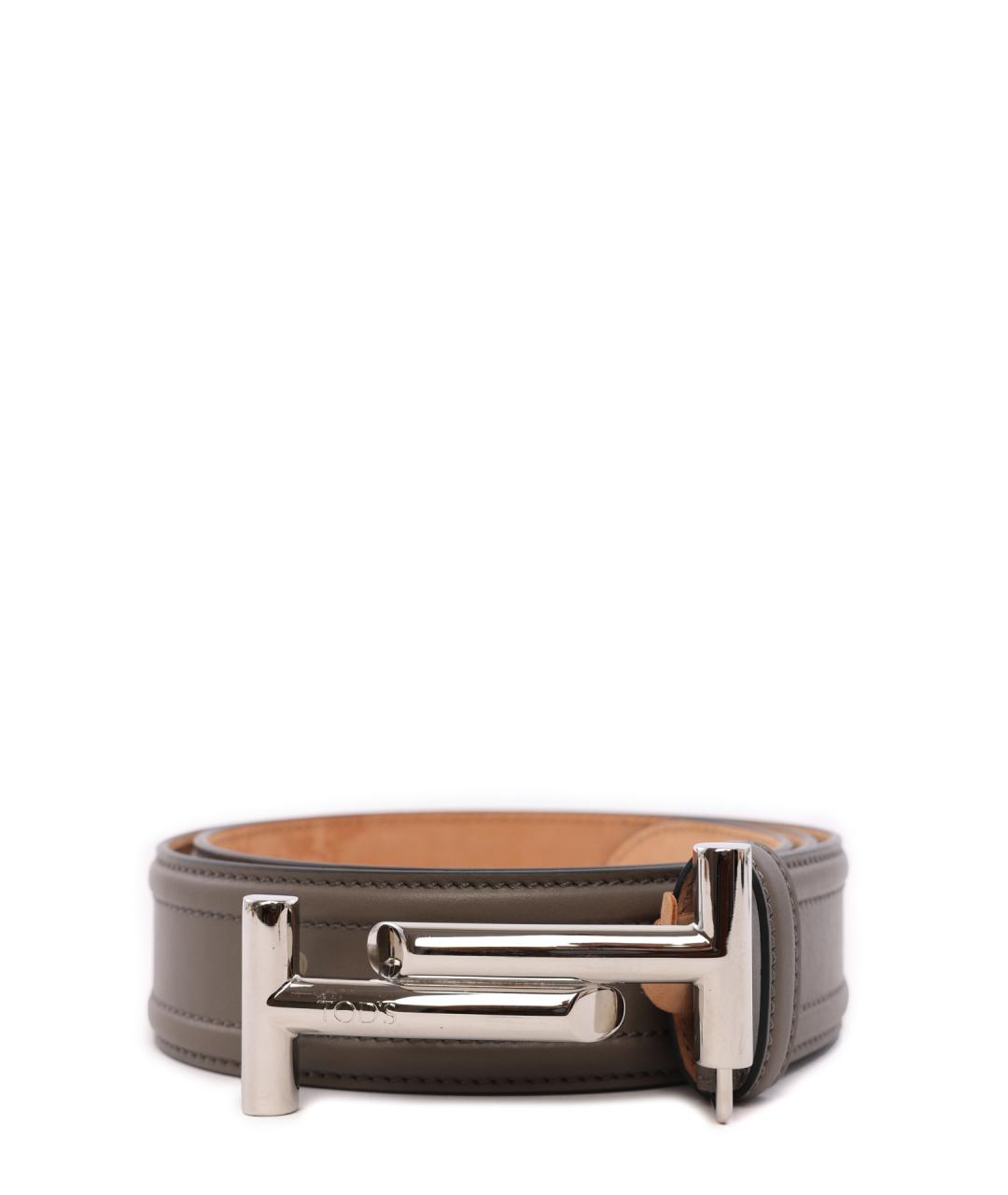 TOD'S Бежевый кожаный ремень, фото 1