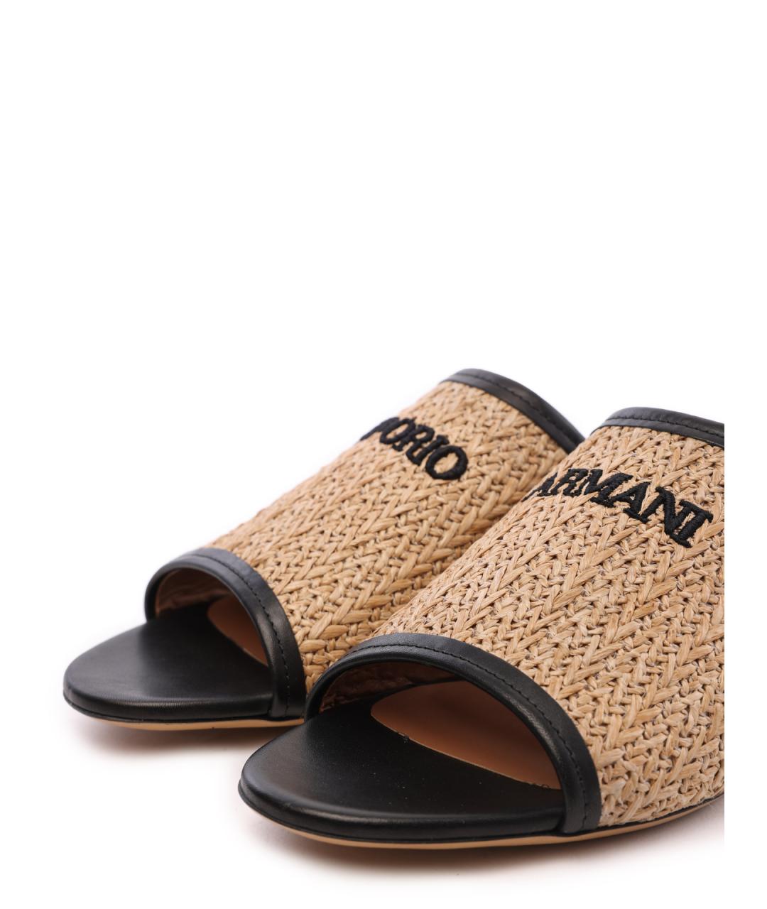 EMPORIO ARMANI Бежевые сабо, фото 6