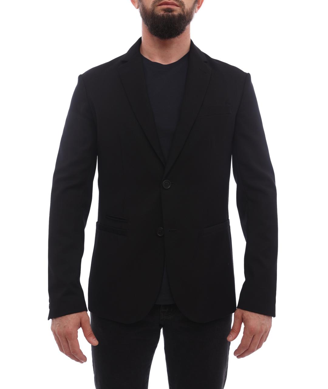 ARMANI EXCHANGE Черный полиэстеровый пиджак, фото 1