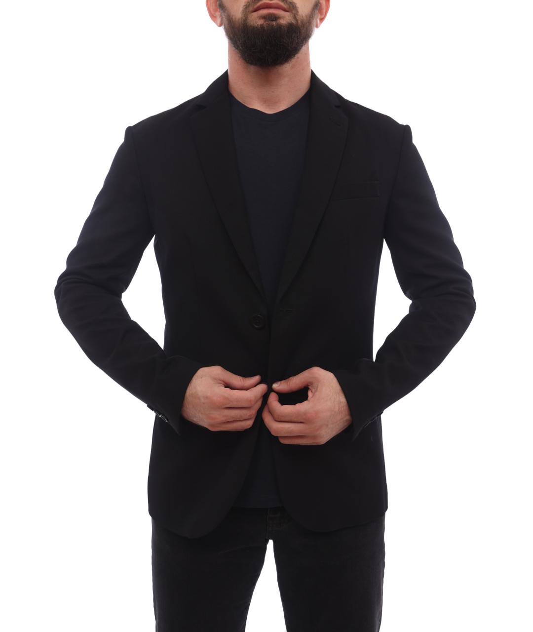 ARMANI EXCHANGE Черный полиэстеровый пиджак, фото 4