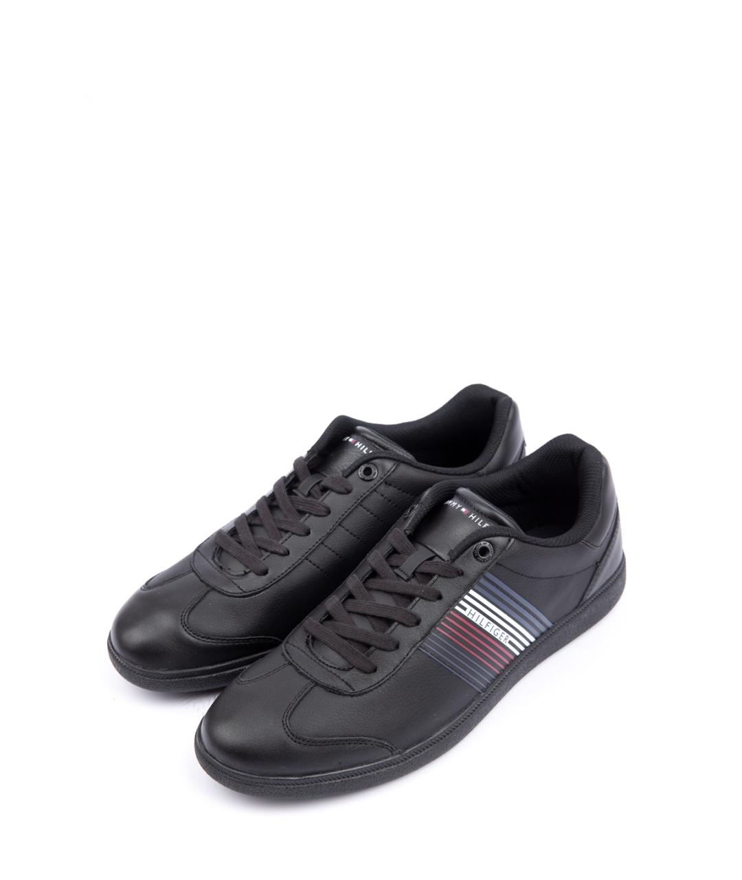 TOMMY HILFIGER Синие кожаные низкие кроссовки / кеды, фото 2