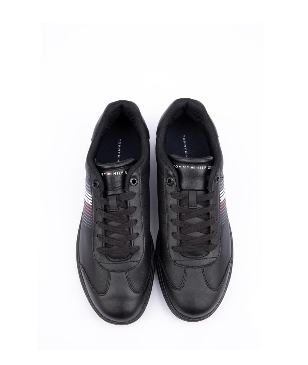 TOMMY HILFIGER Синие кожаные низкие кроссовки / кеды, фото 4