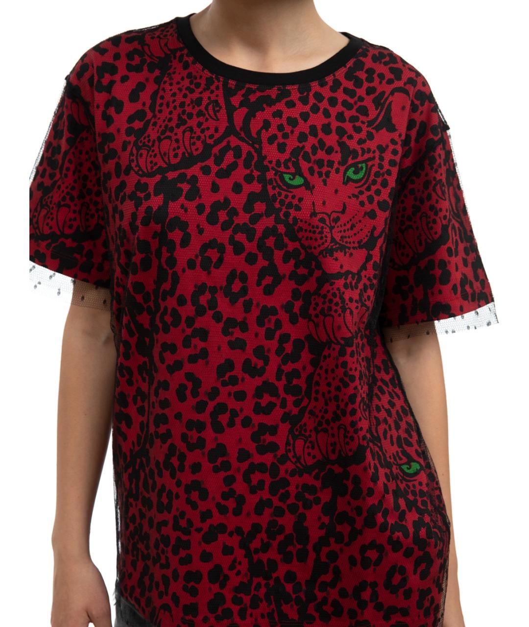 VALENTINO Мульти хлопковая футболка, фото 4