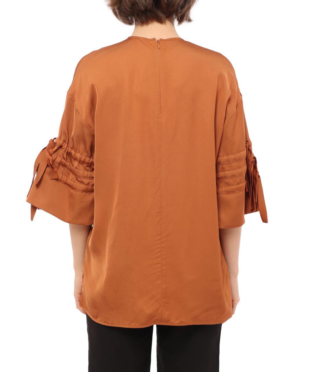 VICTORIA BECKHAM Оранжевая майка, фото 3