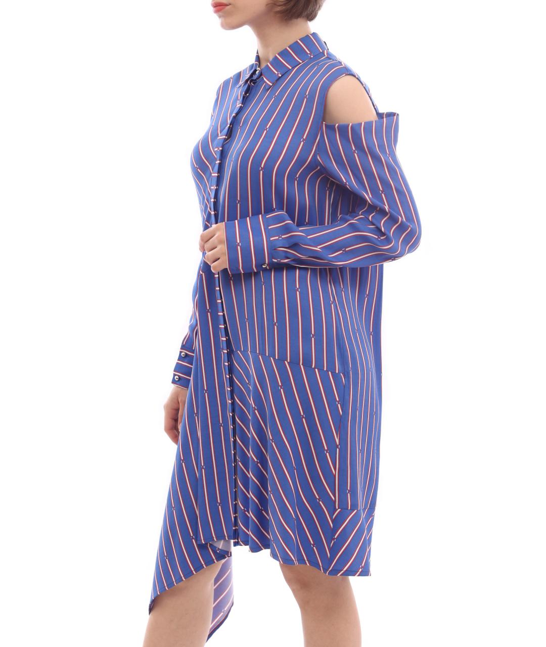 PINKO Синее повседневное платье, фото 3