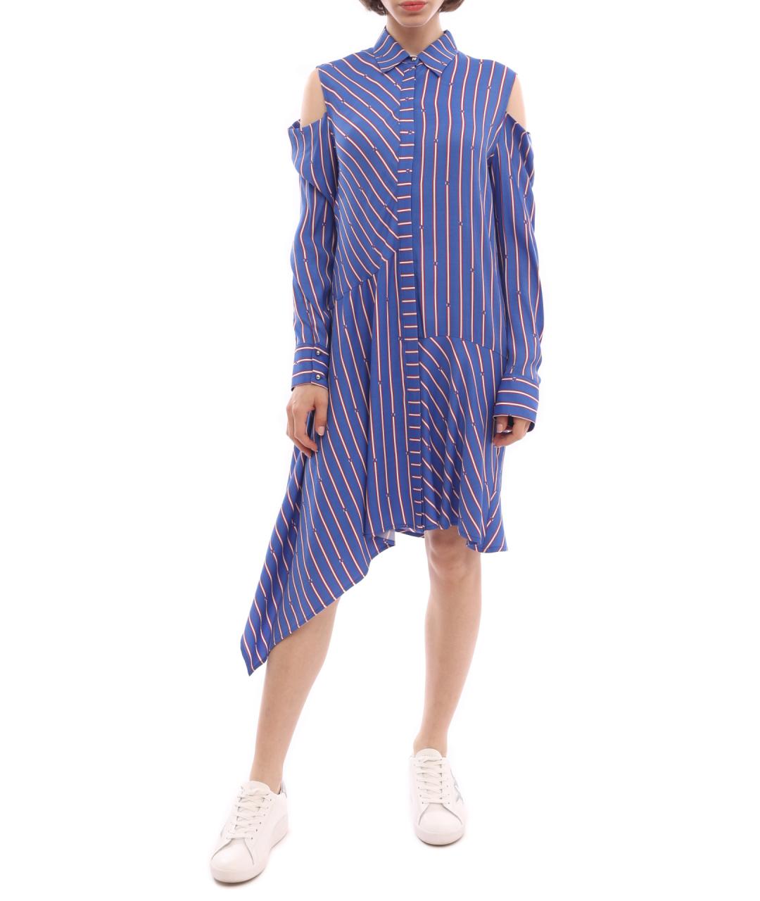 PINKO Синее повседневное платье, фото 1