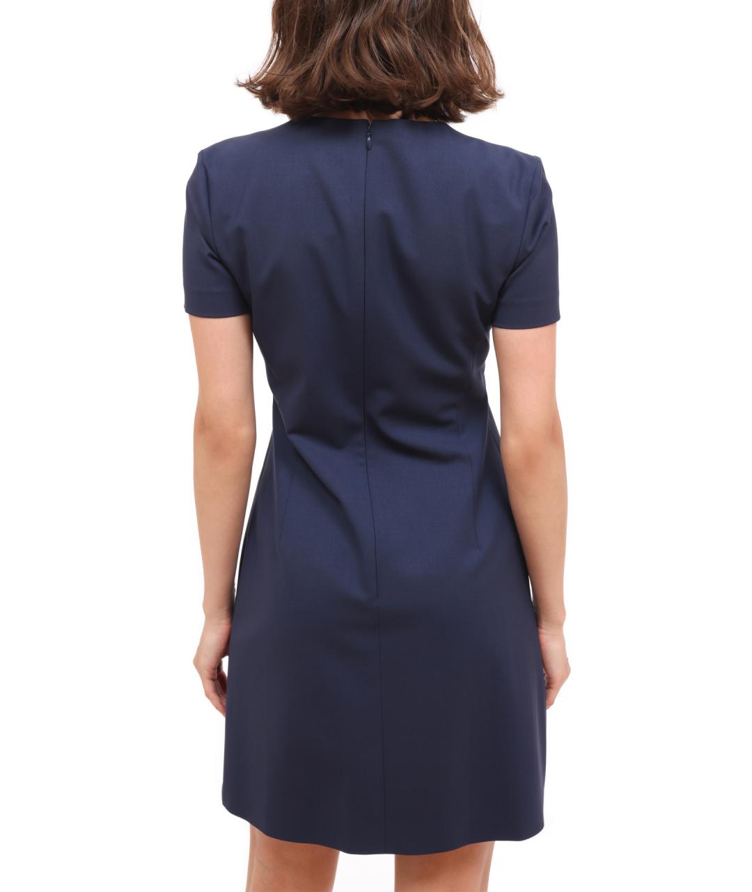 THEORY Синее повседневное платье, фото 4