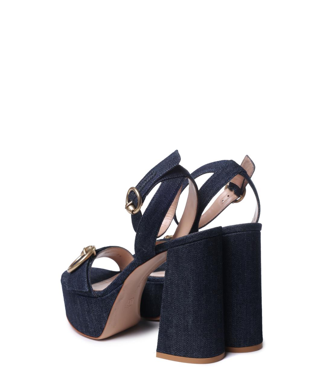 GIANVITO ROSSI Синие босоножки, фото 3