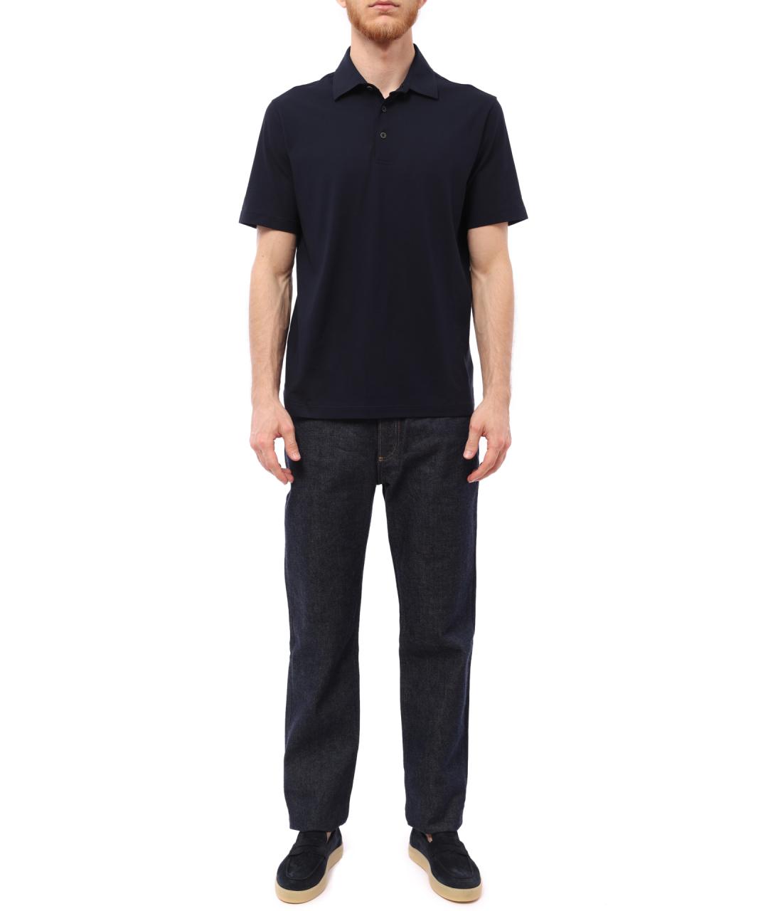 MAISON MARGIELA Синие хлопковые прямые джинсы, фото 2