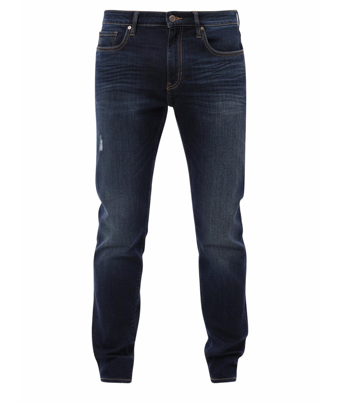 ARMANI EXCHANGE Синие хлопковые прямые джинсы, фото 1