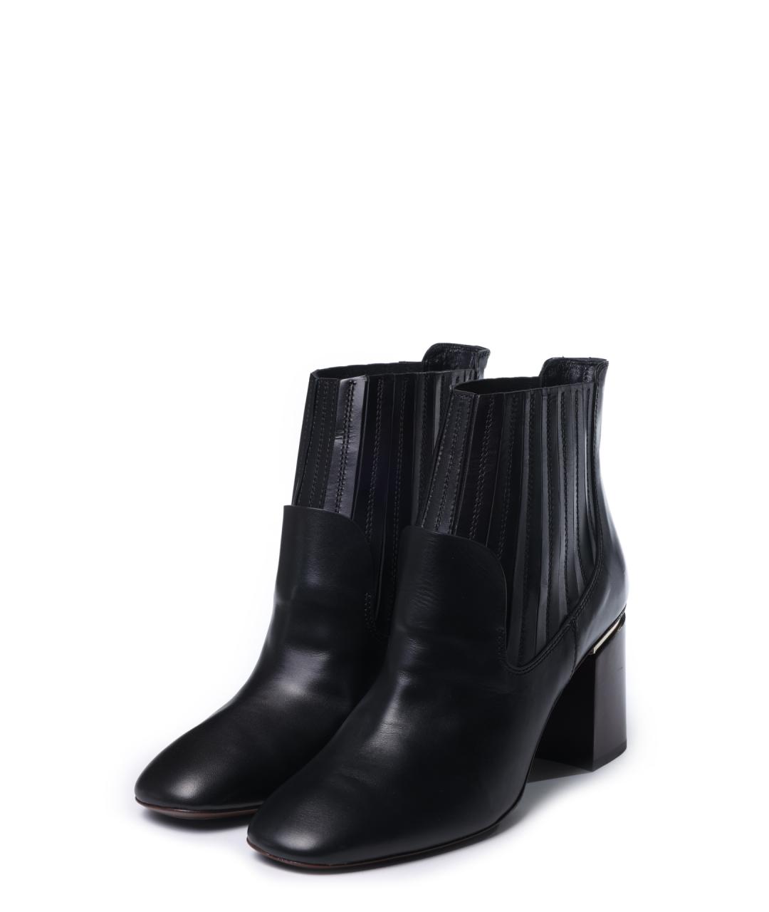 TOD'S Черные кожаные ботильоны, фото 2