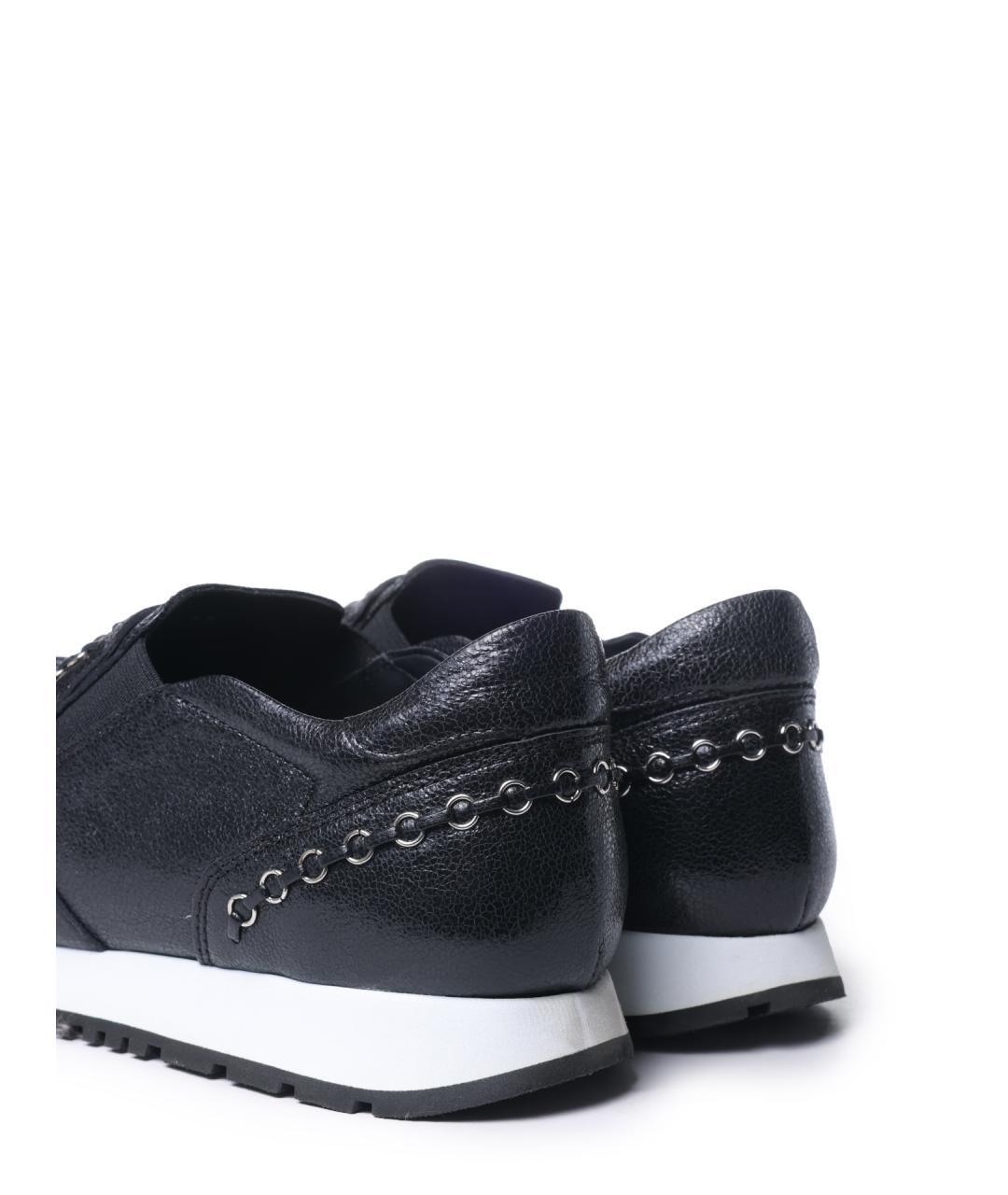 TOD'S Черные кожаные кроссовки, фото 6