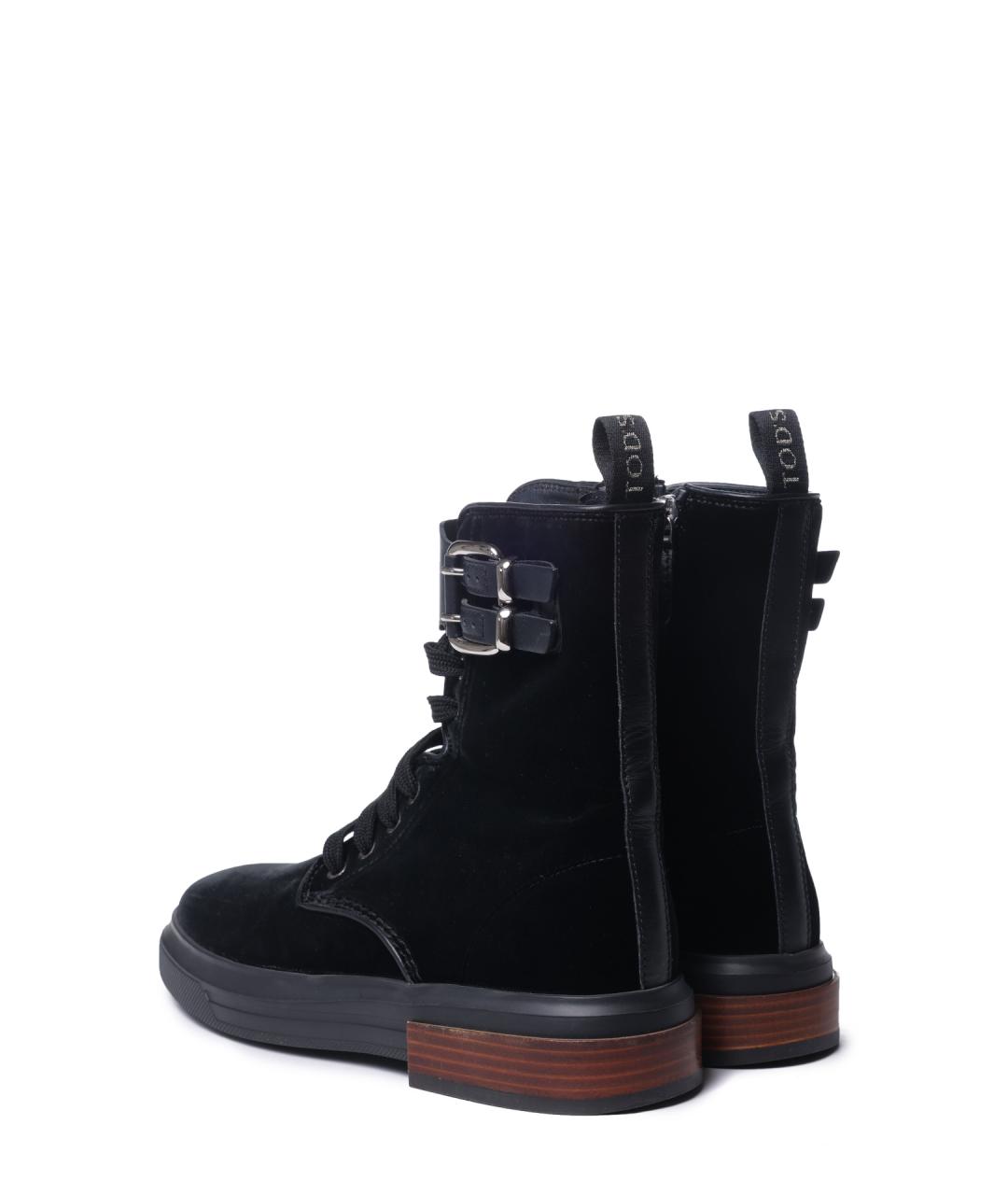 TOD'S Черные замшевые ботинки, фото 3