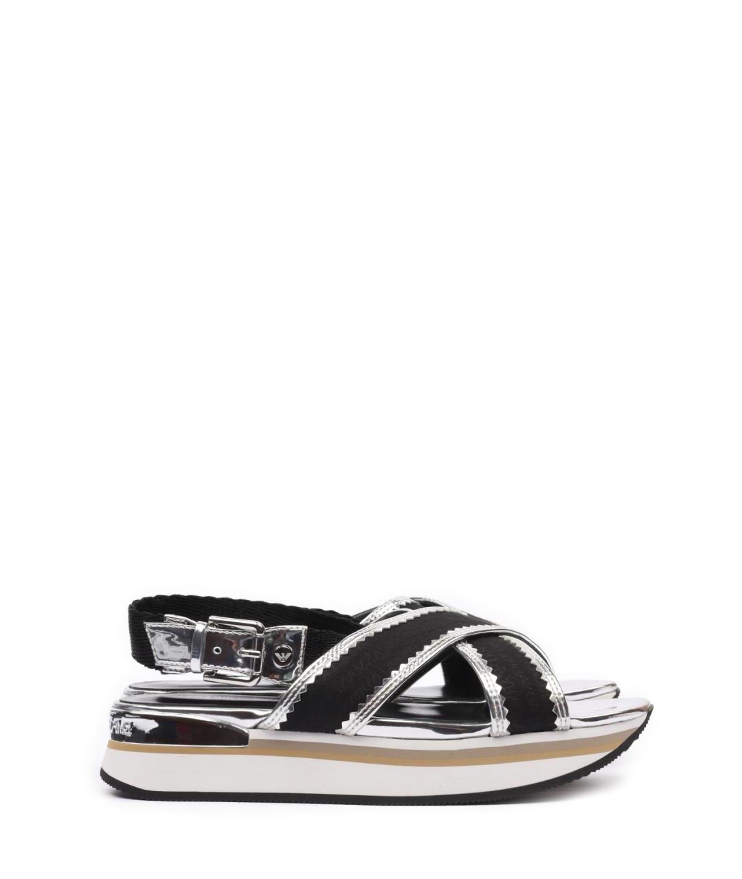 EMPORIO ARMANI Серебряные сандалии, фото 1