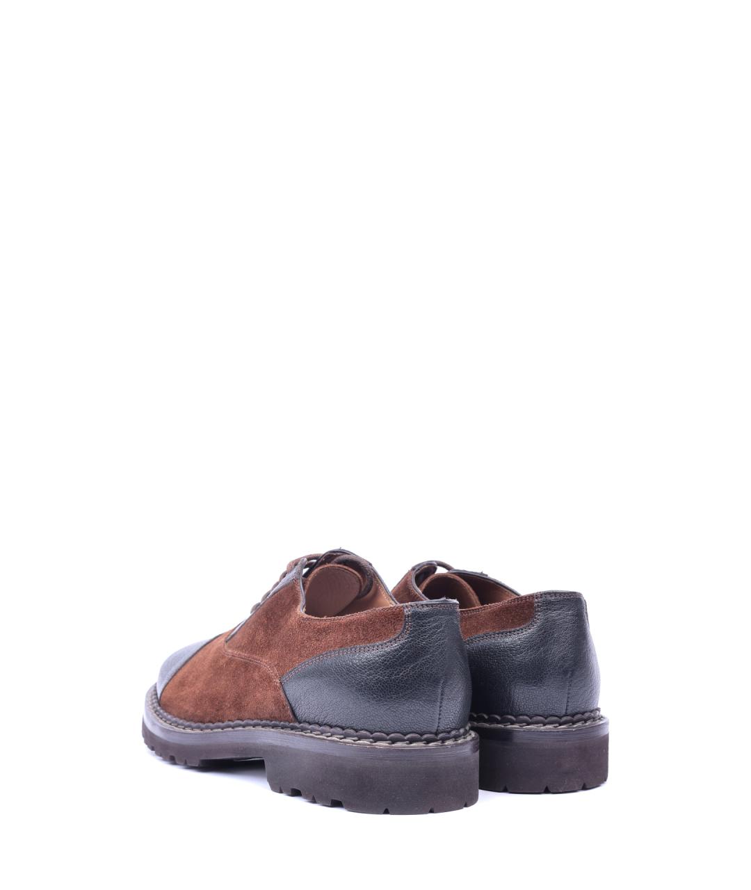 BRUNELLO CUCINELLI Коричневые кожаные туфли, фото 3