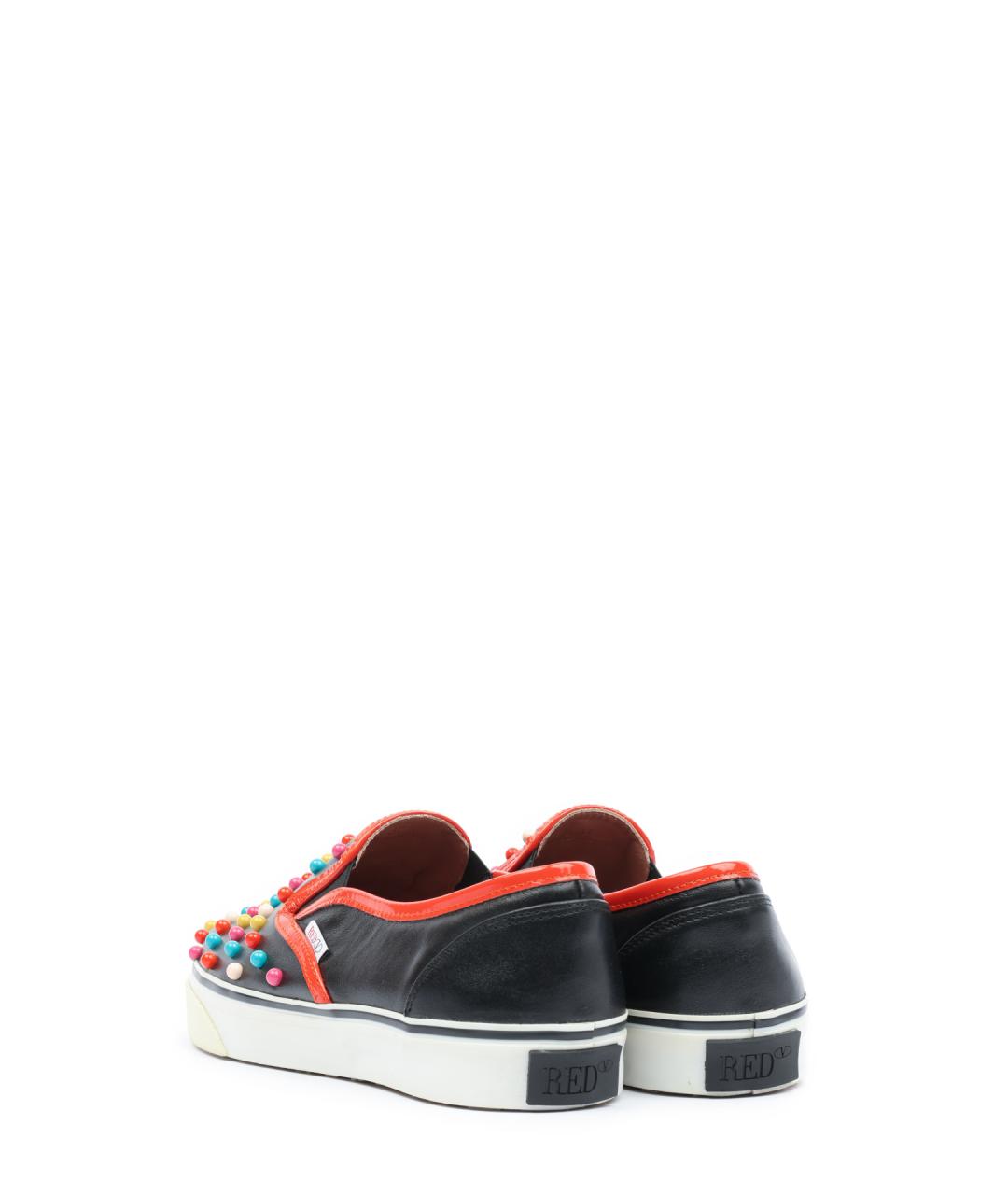 VALENTINO Мульти кожаные слипоны, фото 3