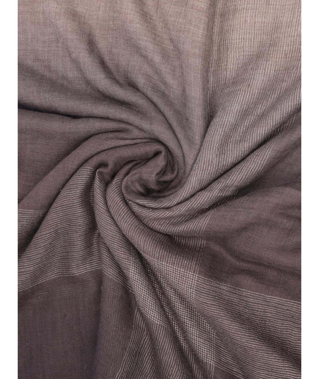 BRUNELLO CUCINELLI Бежевый льняной шарф, фото 2