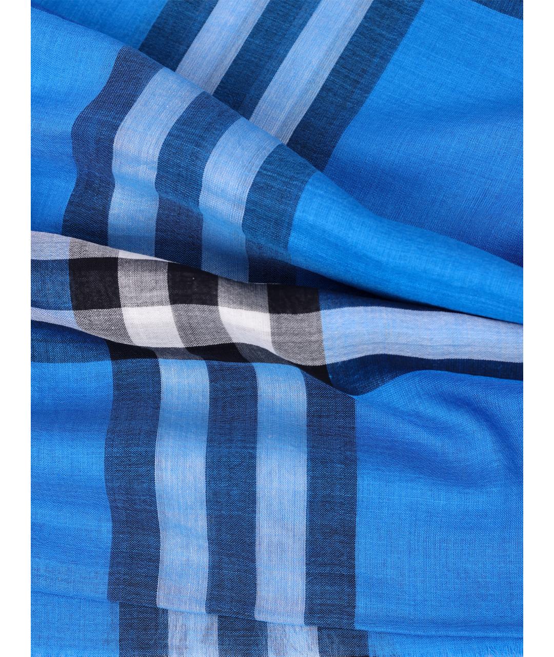 BURBERRY Синий шарф, фото 2