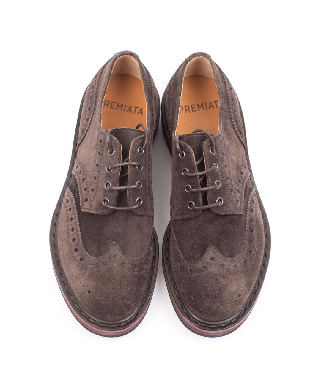 PREMIATA Коричневые замшевые туфли, фото 4