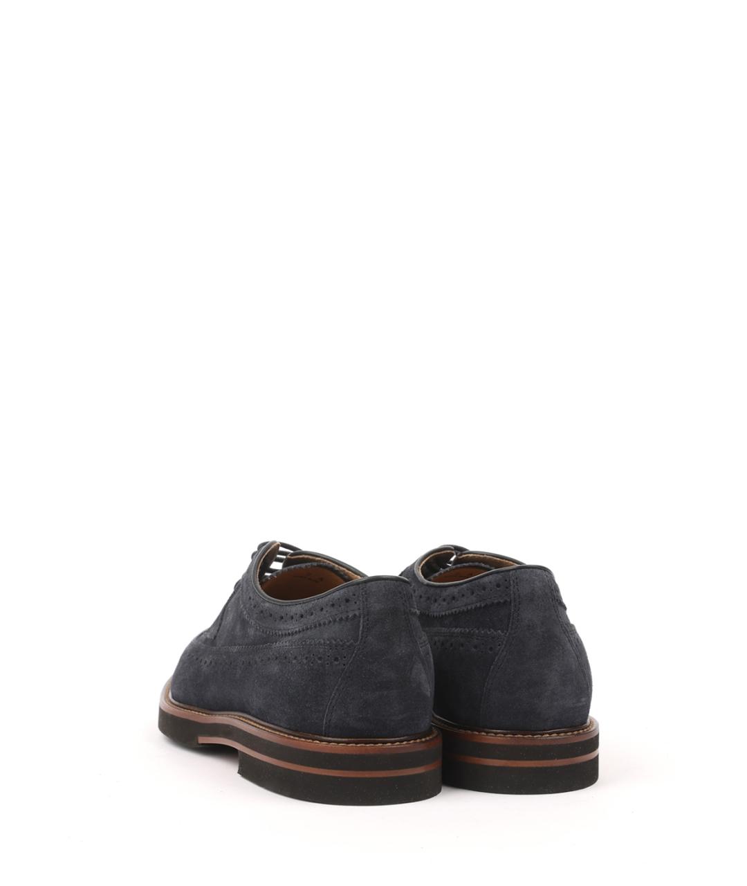 TOD'S Синие замшевые туфли, фото 3