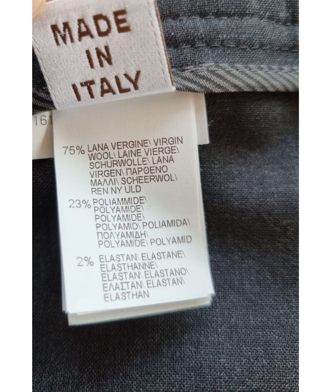 BRUNELLO CUCINELLI Антрацитовые прямые брюки, фото 4