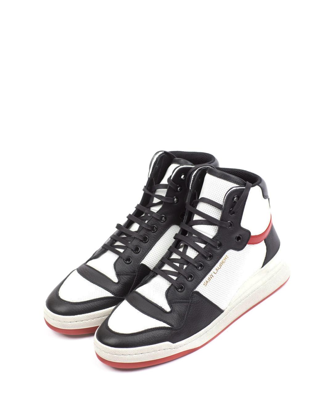 SAINT LAURENT Мульти кожаные низкие кроссовки / кеды, фото 2