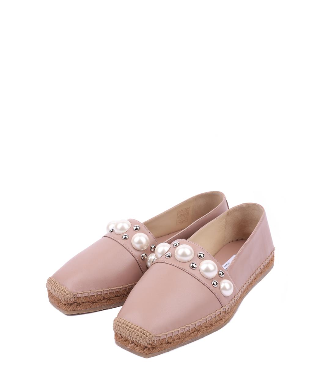 JIMMY CHOO Розовые кожаные эспадрильи, фото 2