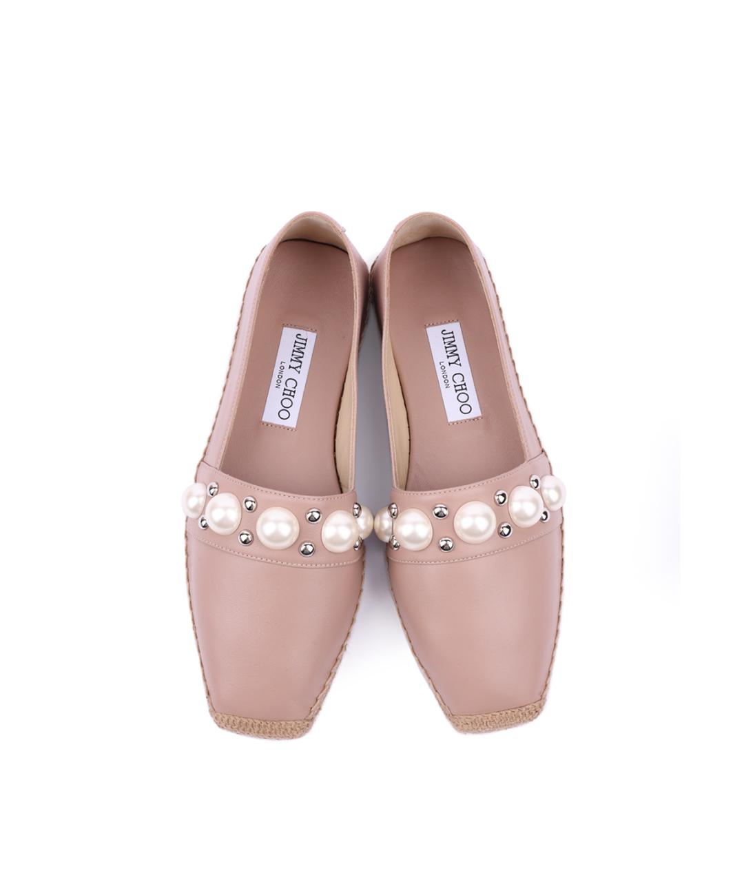 JIMMY CHOO Розовые кожаные эспадрильи, фото 4