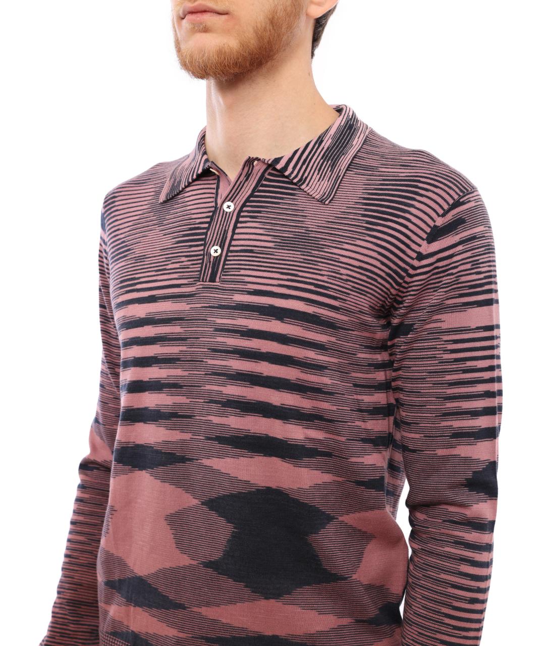 MISSONI Мульти хлопковое поло с длинным рукавом, фото 4