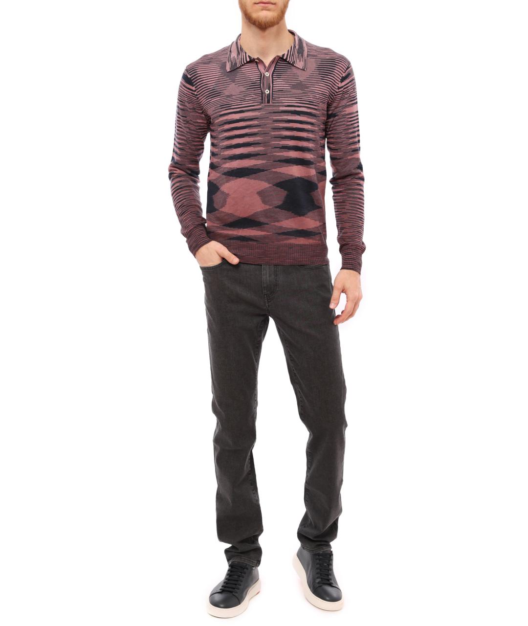 MISSONI Мульти хлопковое поло с длинным рукавом, фото 1