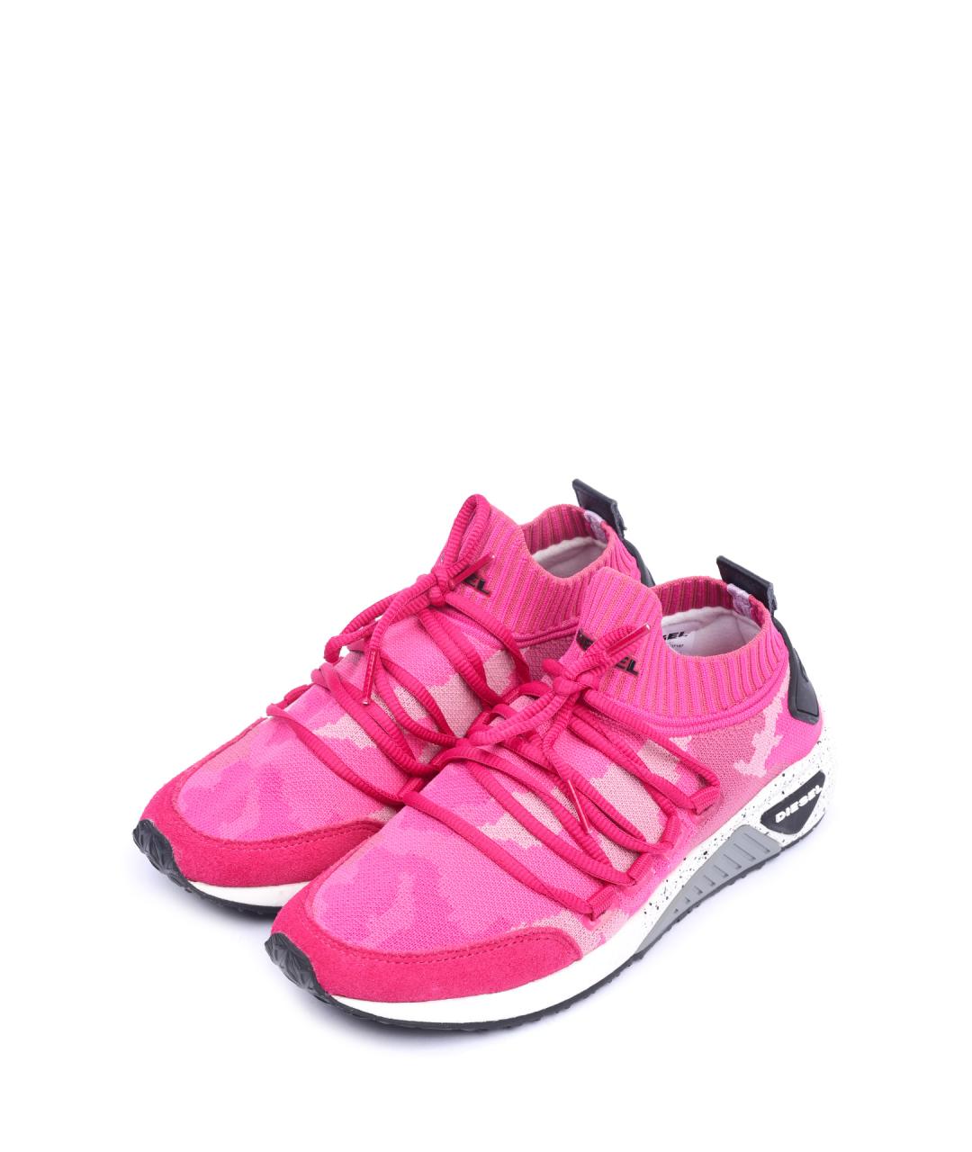 DIESEL Фуксия текстильные кроссовки, фото 2