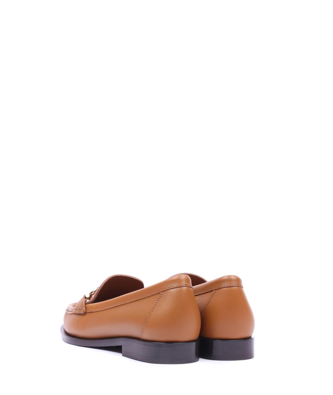 FERRAGAMO Коричневые кожаные мокасины, фото 3