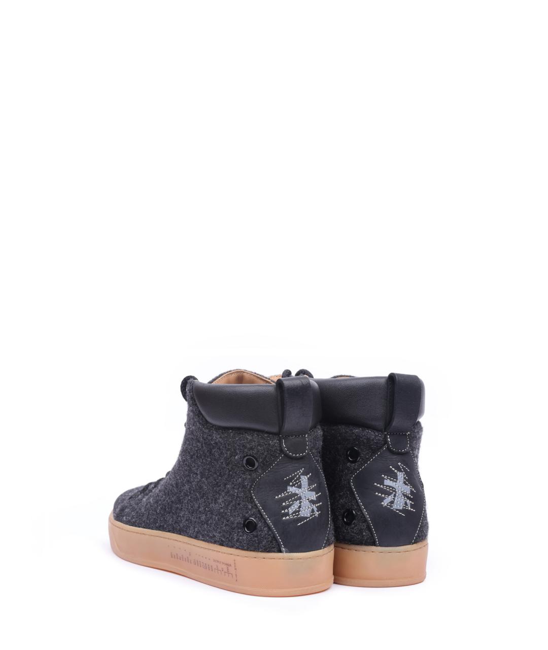 PREMIATA Серые высокие кроссовки / кеды, фото 3