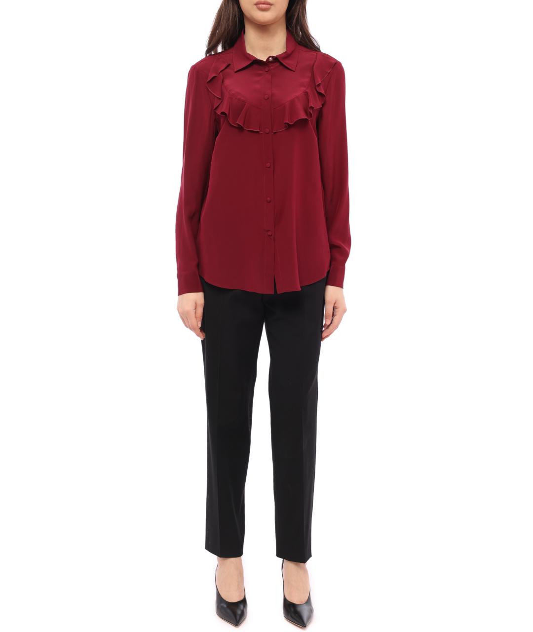 VALENTINO Бордовая блузы, фото 2