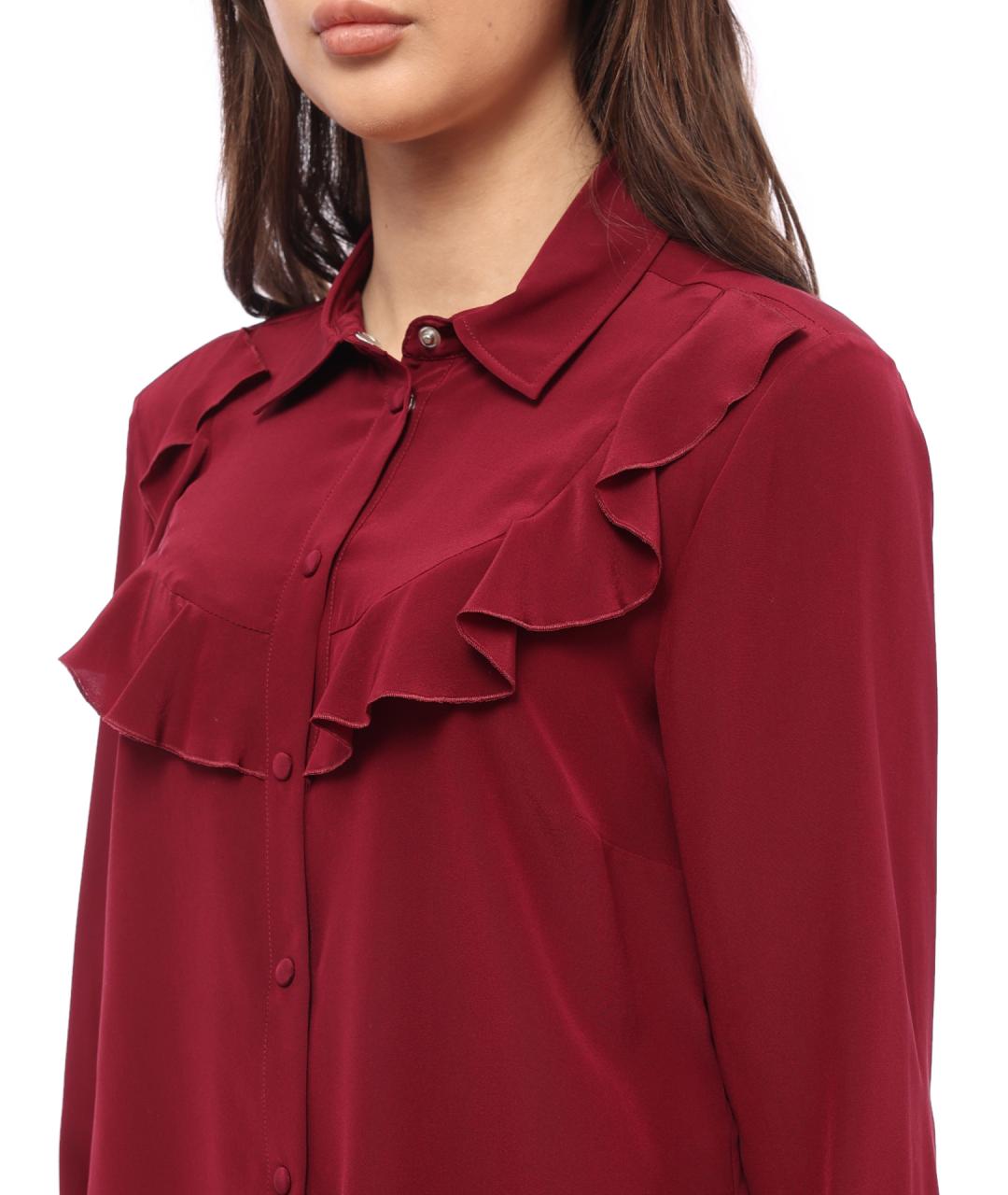 VALENTINO Бордовая блузы, фото 4