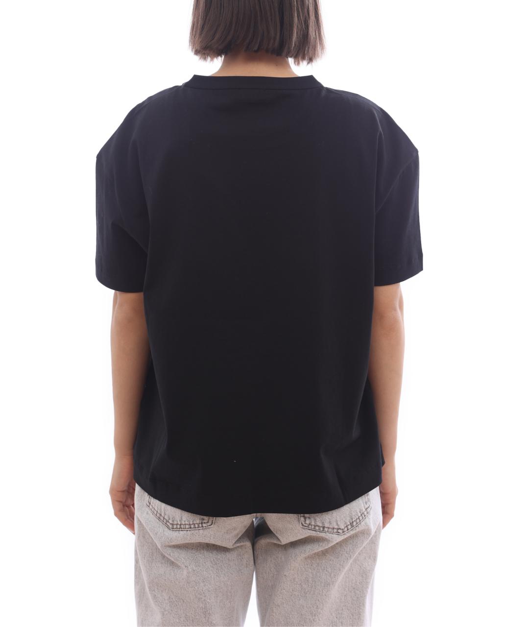 BRUNELLO CUCINELLI Черная хлопковая футболка, фото 4