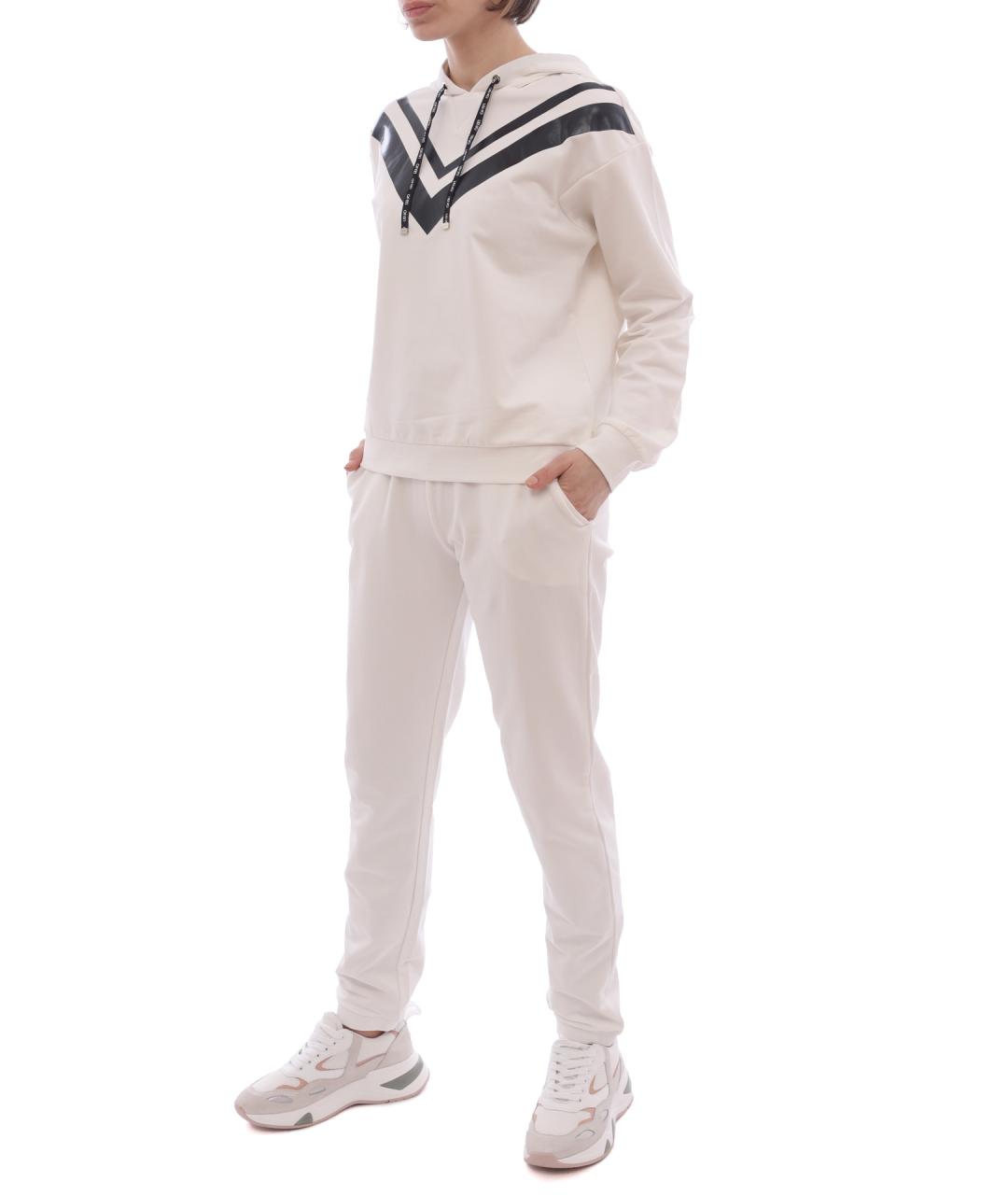 LIU JO Белые прямые брюки, фото 2