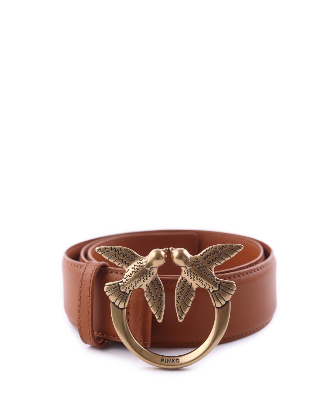 PINKO Коричневый ремень, фото 1