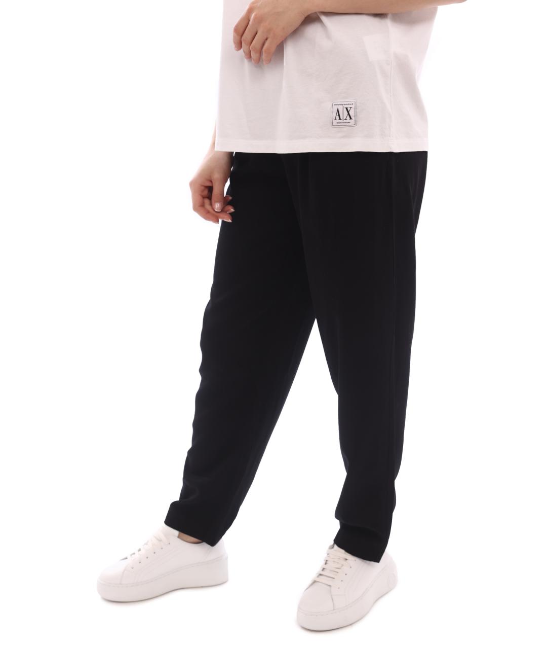 ARMANI EXCHANGE Черные прямые брюки, фото 2