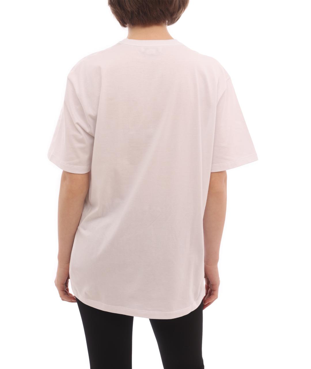 ALEXANDER MCQUEEN Белая хлопковая футболка, фото 4